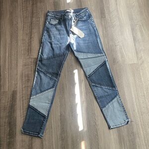 Patchwork Denim Jeans